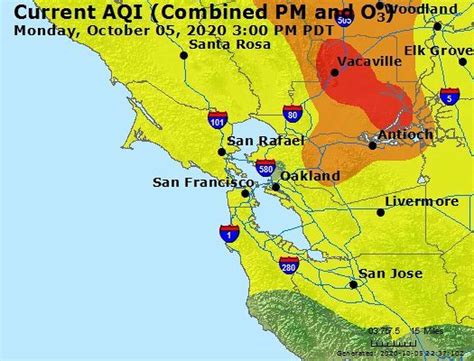bay area air quality monday